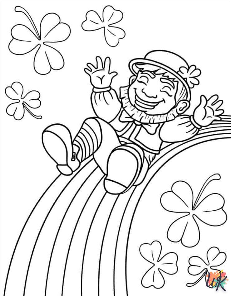 coloriage Saint Patrick  à imprimer pdf gratuit