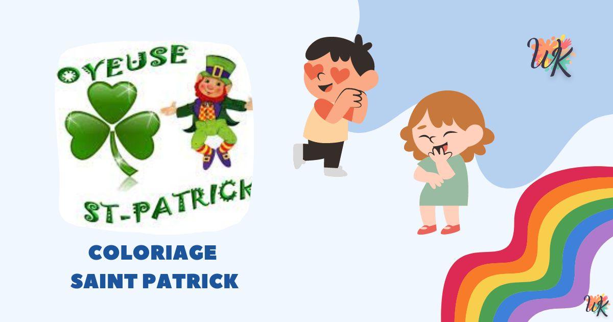 Coloriage Saint Patrick célèbre saint patron de l’Irlande
