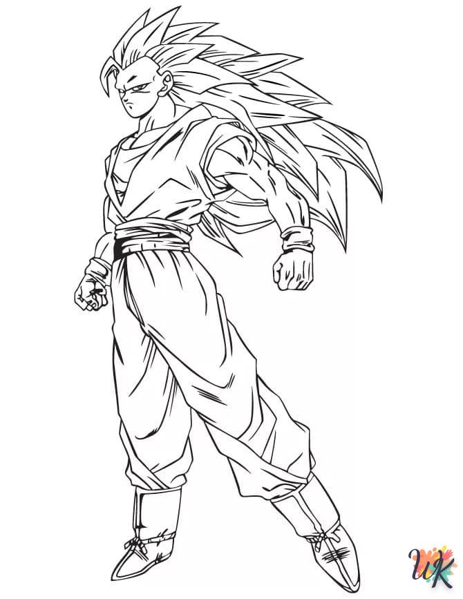 coloriage Sangoku  pour enfant de à imprimer