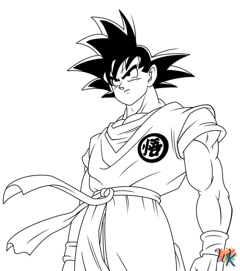 activité coloriage Sangoku  en ligne