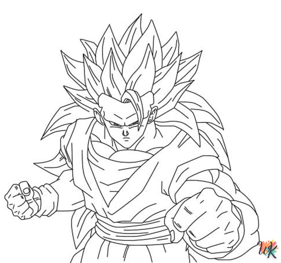 coloriage Sangoku  pour enfants 1