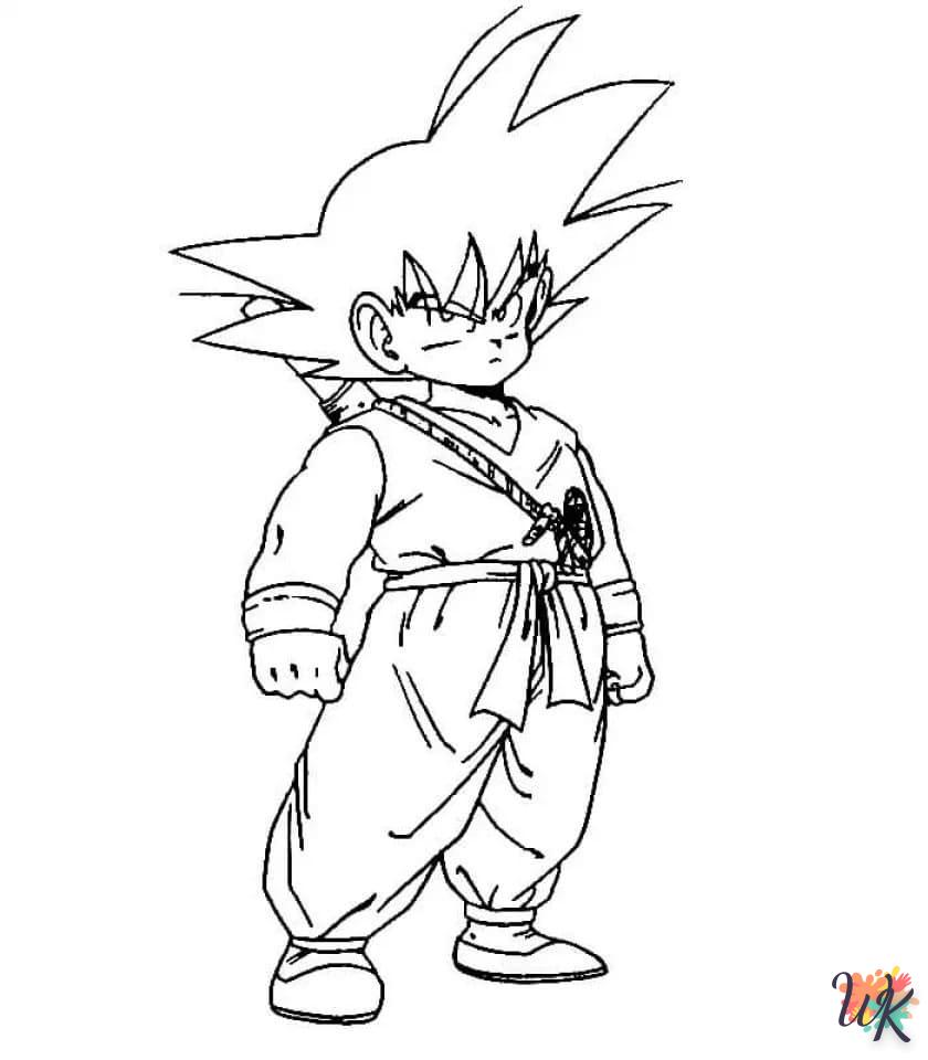 coloriage Sangoku  pour enfant de 6 ans