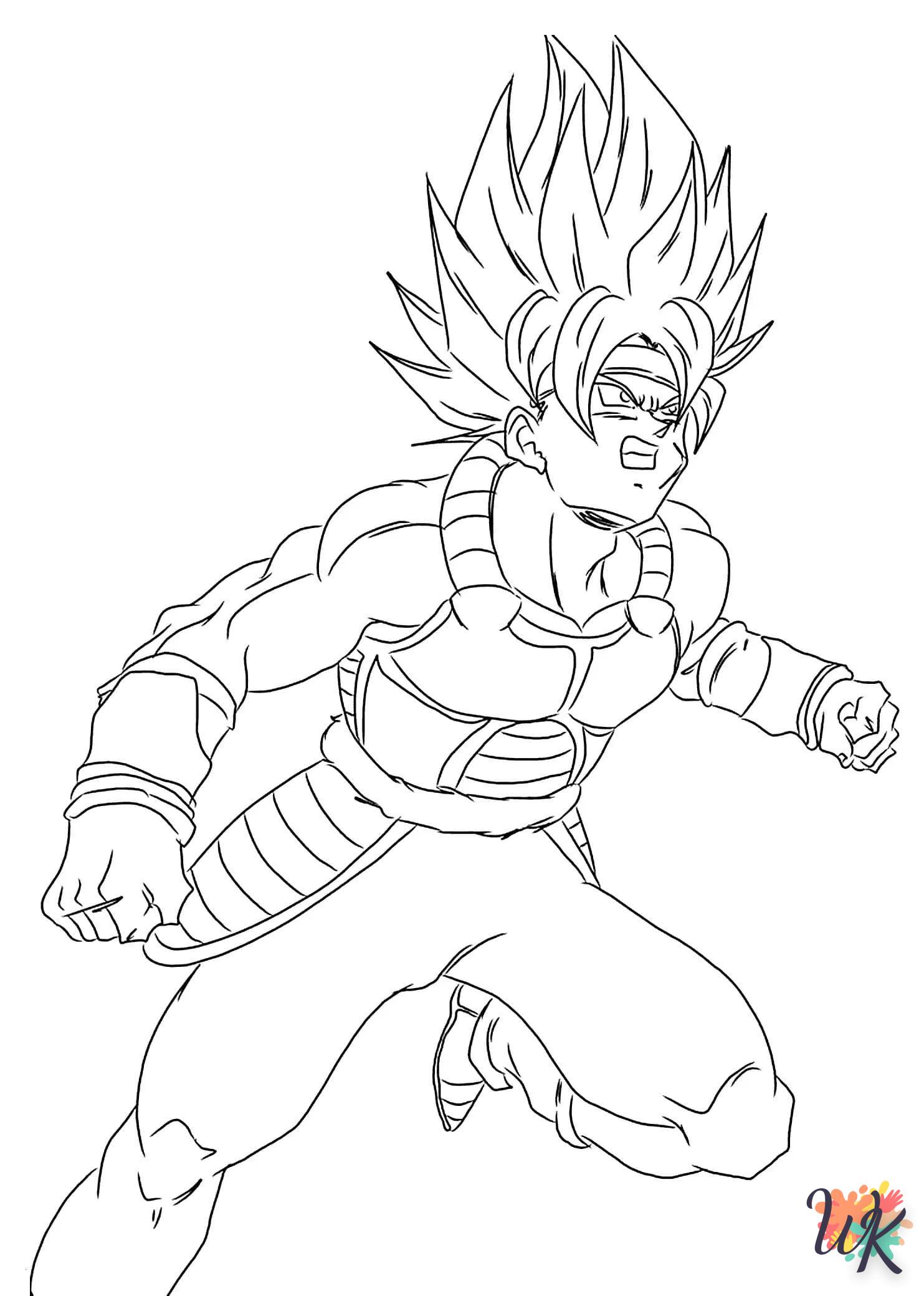 coloriage Sangoku  enfant à imprimer