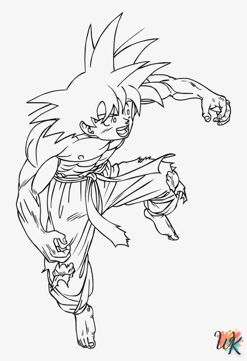 coloriage Sangoku  en ligne maternelle