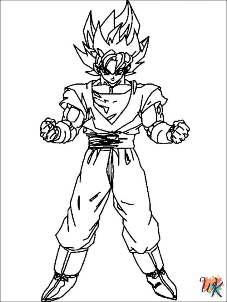 coloriage Sangoku  gratuit pour enfants 1