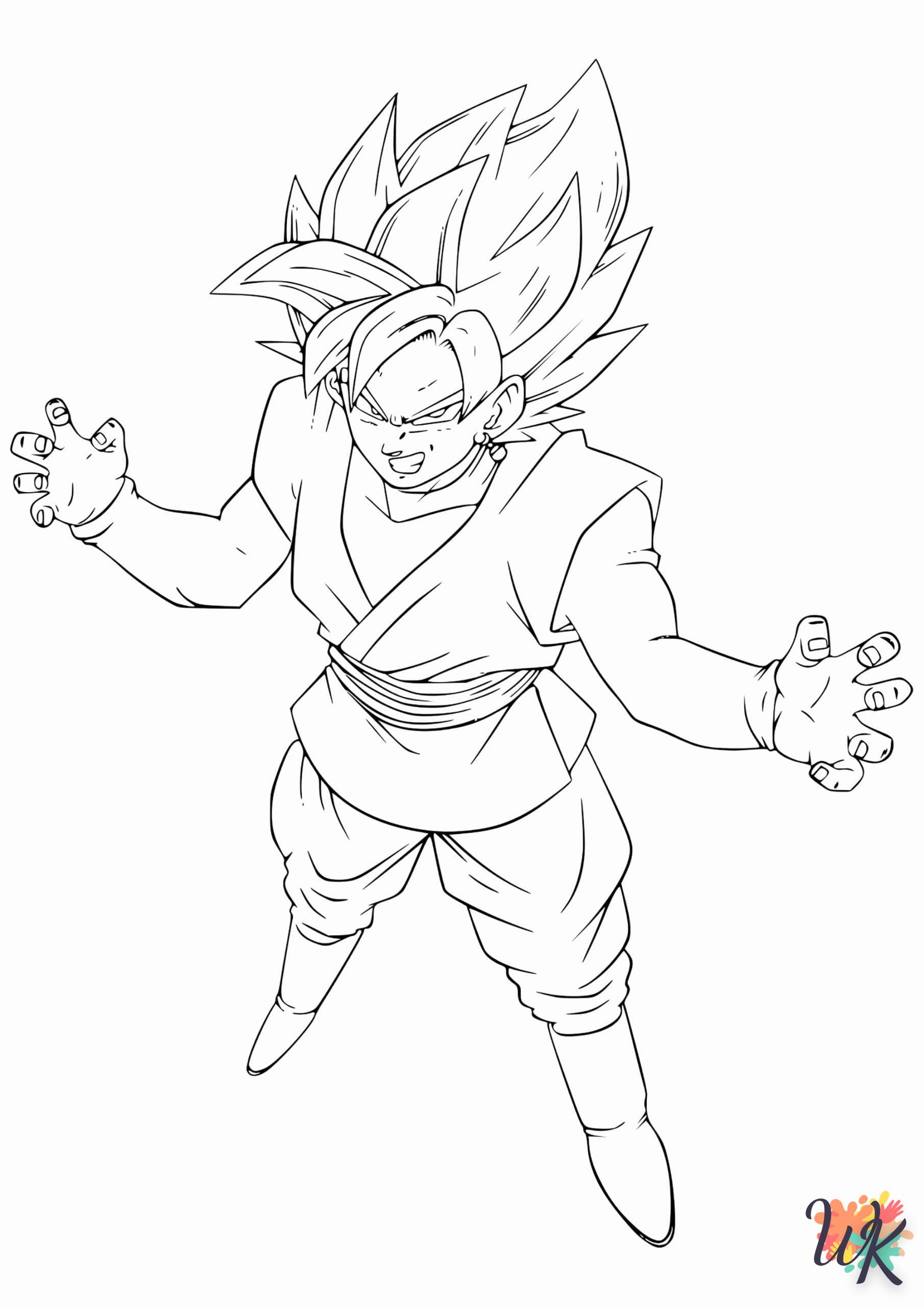 image pour coloriage Sangoku  enfant