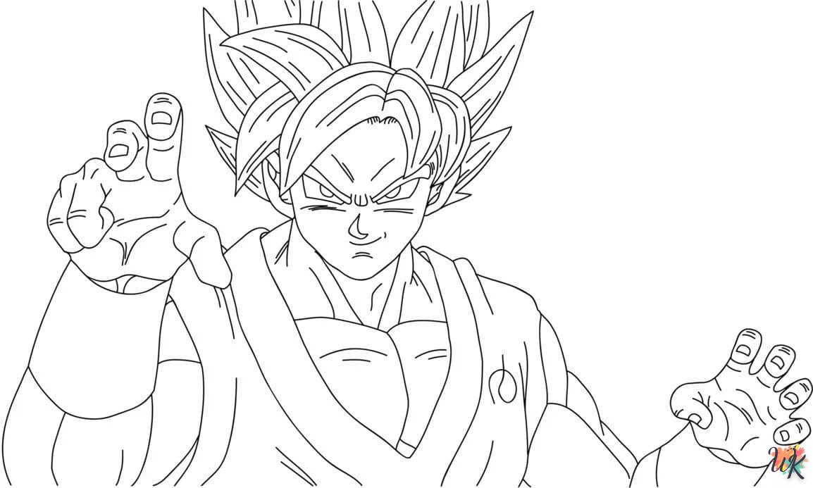 coloriage Sangoku  de pour enfants