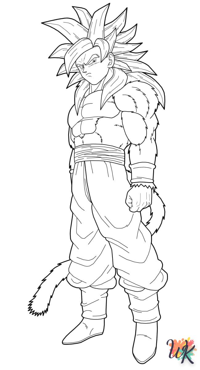 coloriage Sangoku  a dessiner et imprimer