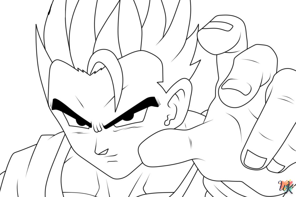 coloriage Sangoku  pour enfant a imprimer gratuit