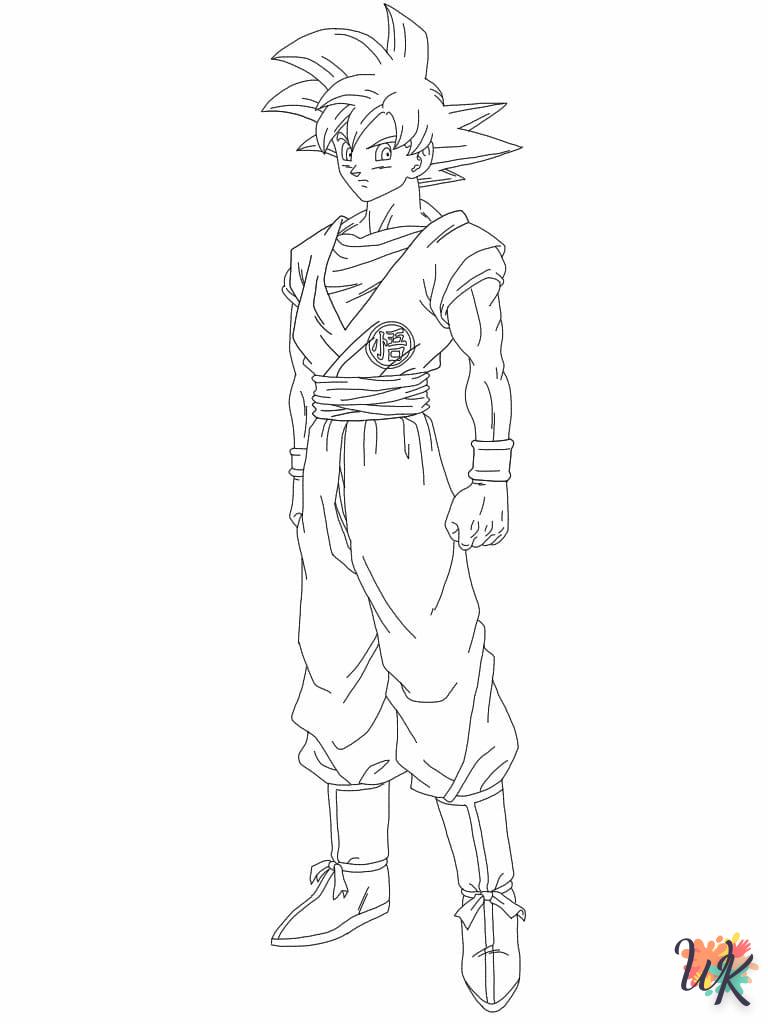 coloriage Sangoku  pour enfants à imprimer