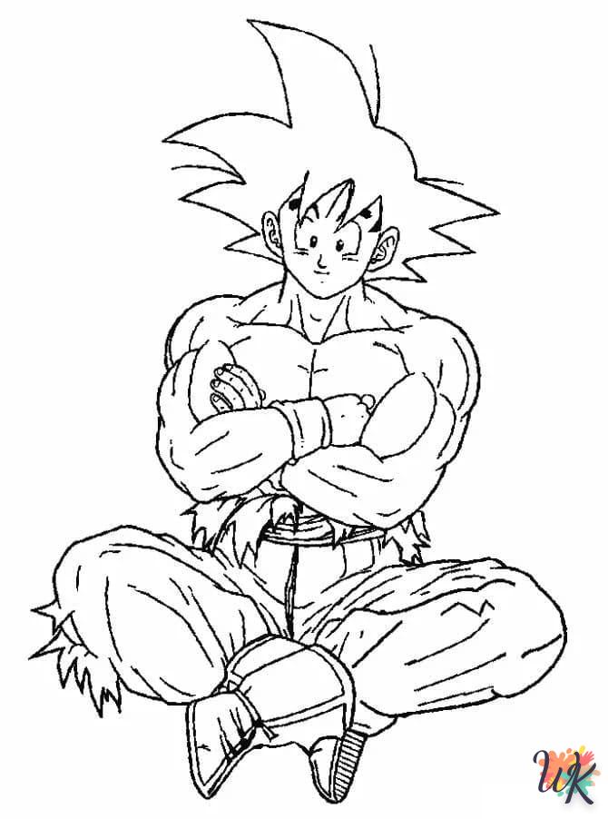 coloriage Sangoku  a imprimer enfant 10 ans