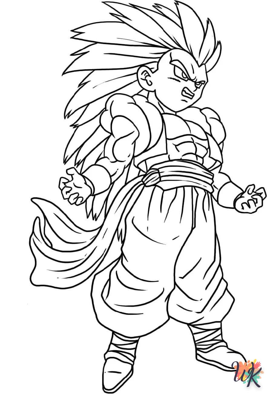 coloriage Sangoku  magique à faire en ligne 1