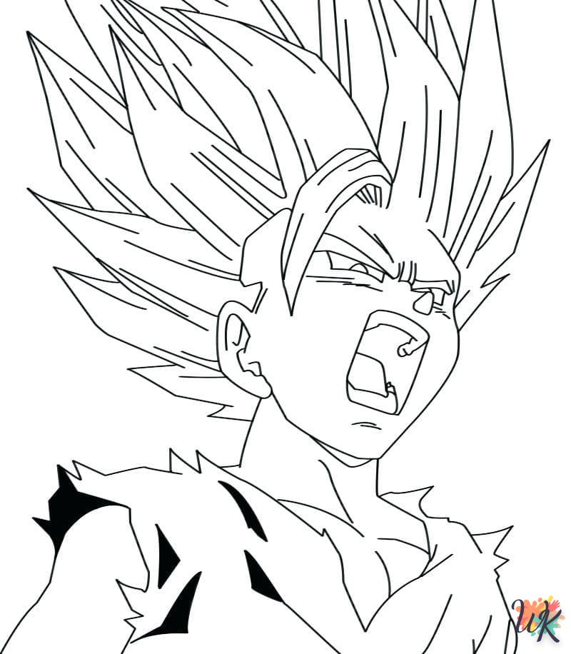 coloriage Sangoku  à imprimer pdf gratuit 1