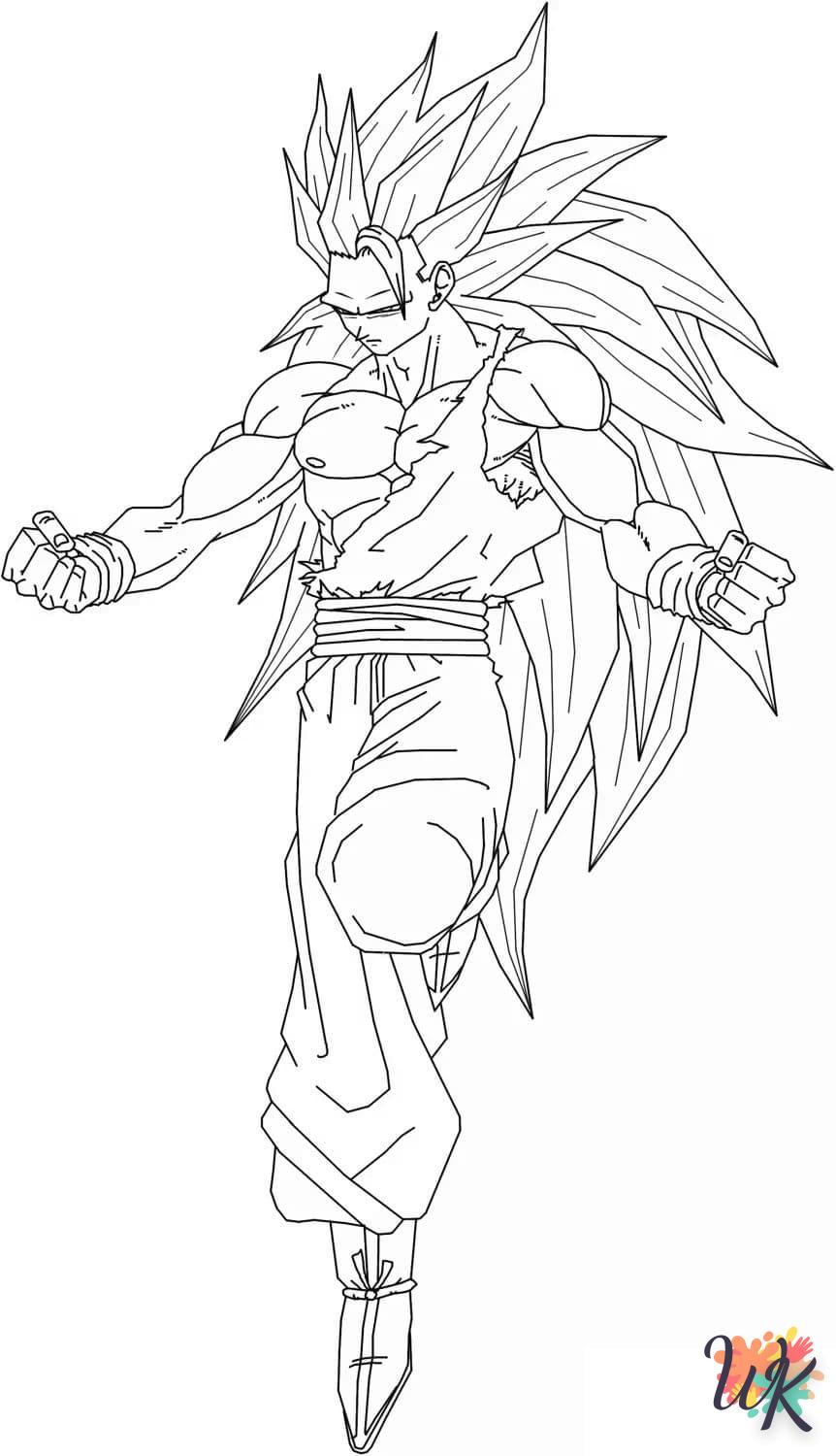 coloriage Sangoku  en ligne pour bebe de 2 ans