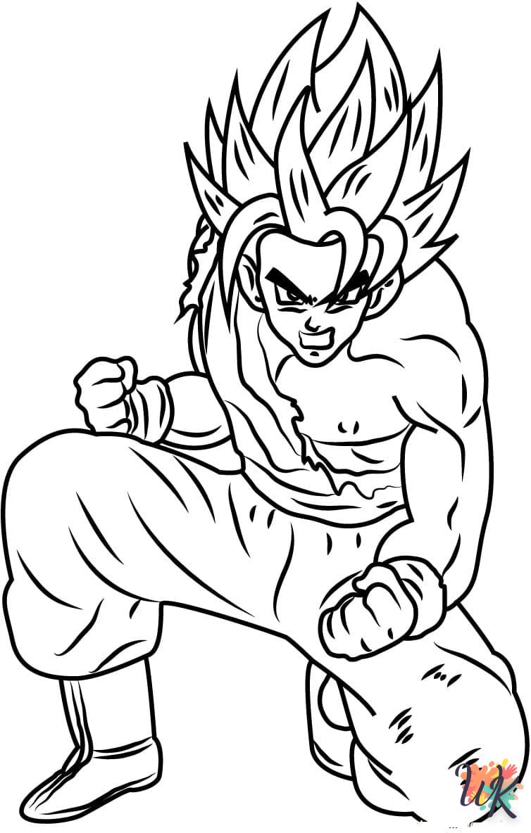 coloriage Sangoku  à colorier en ligne gratuit