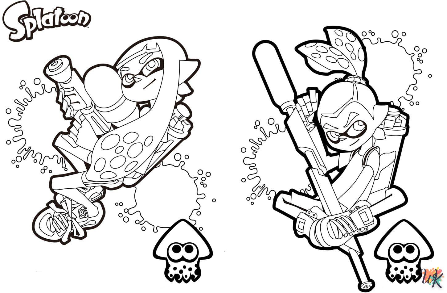 coloriage Splatoon  pour enfant a imprimer gratuit 1