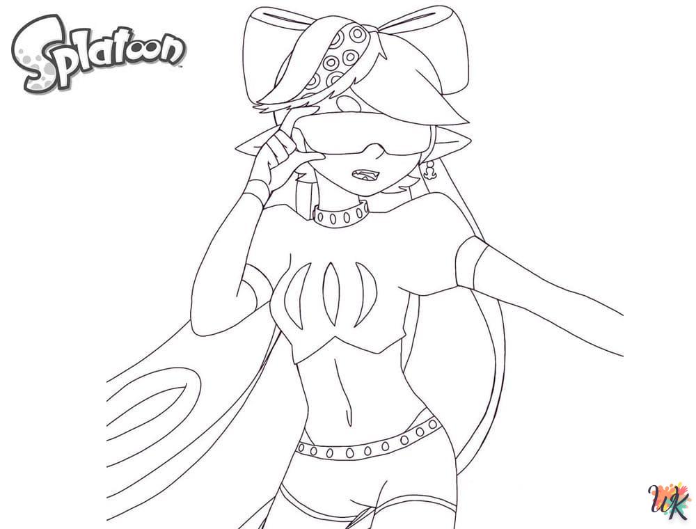 coloriage Splatoon  à imprimer a4