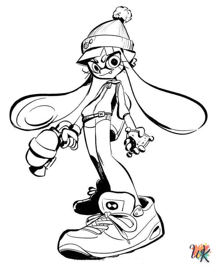 coloriage Splatoon  et apprentissage