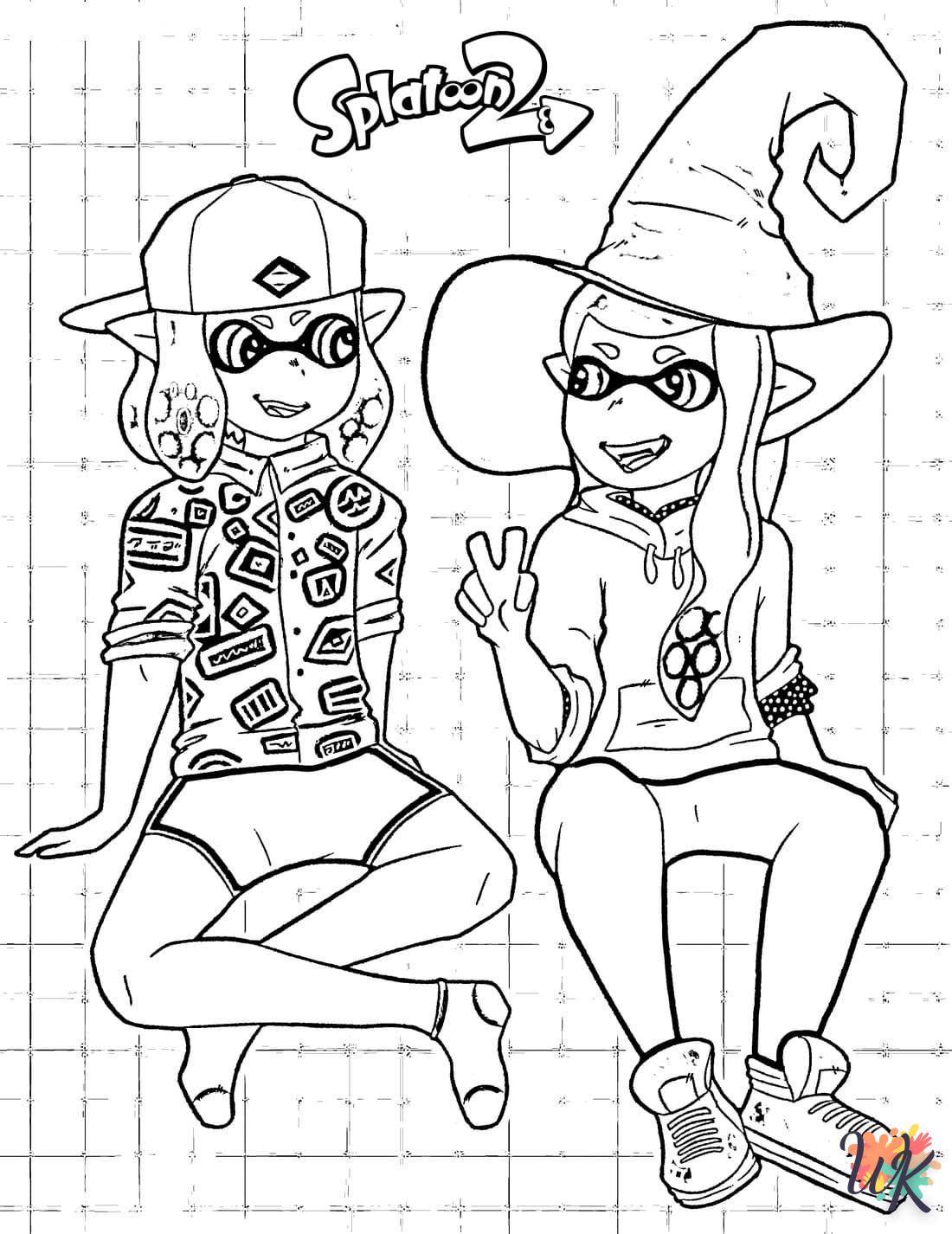 coloriage Splatoon  à imprimer gratuitement pdf 1