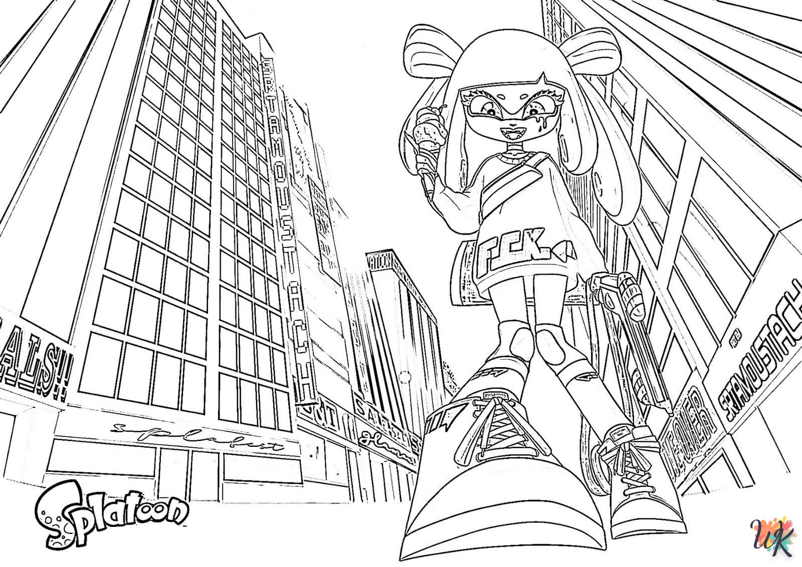 coloriage Splatoon  a dessiner en ligne 1