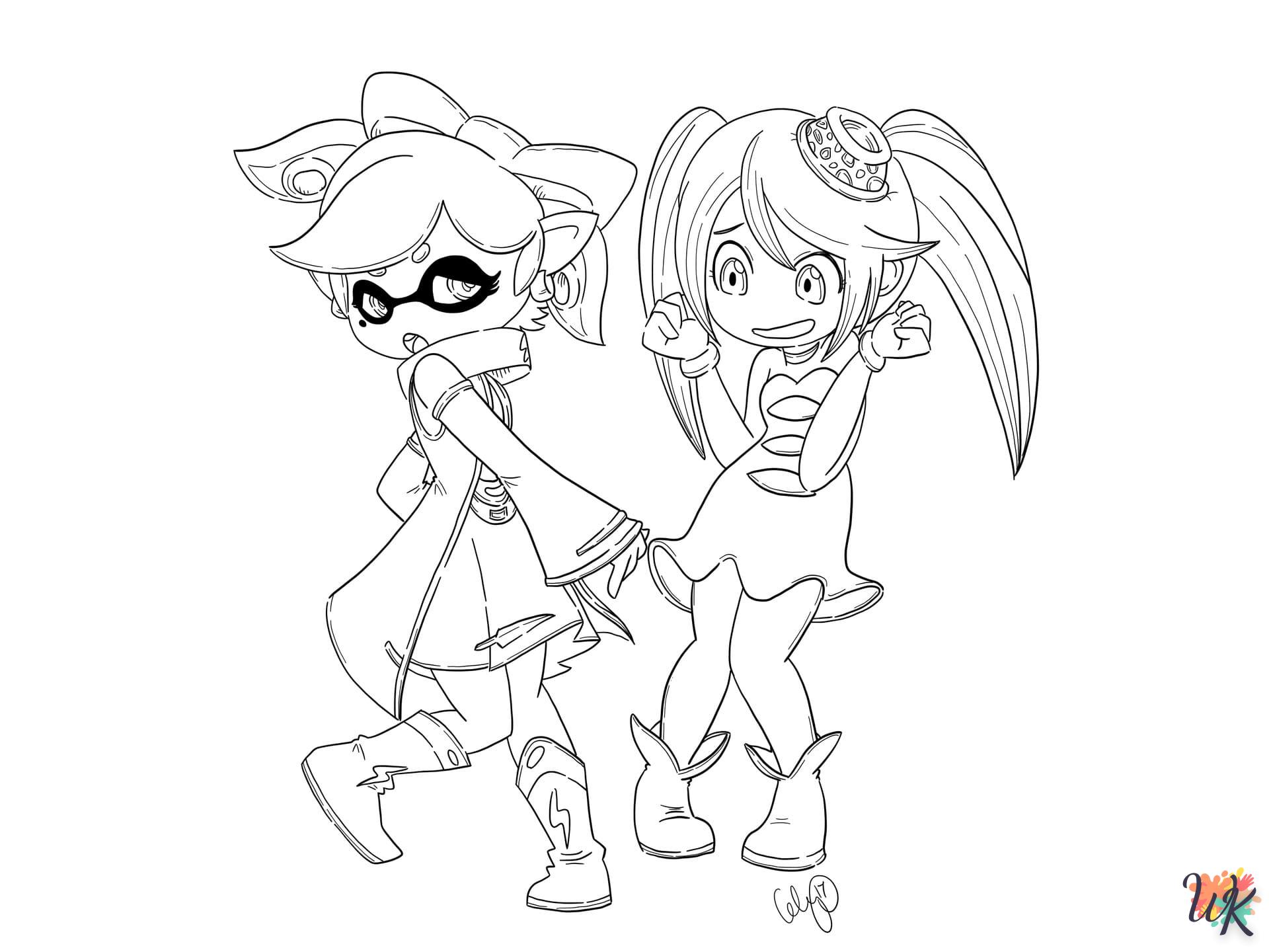 coloriage Splatoon  enfant 8 ans a imprimer 1