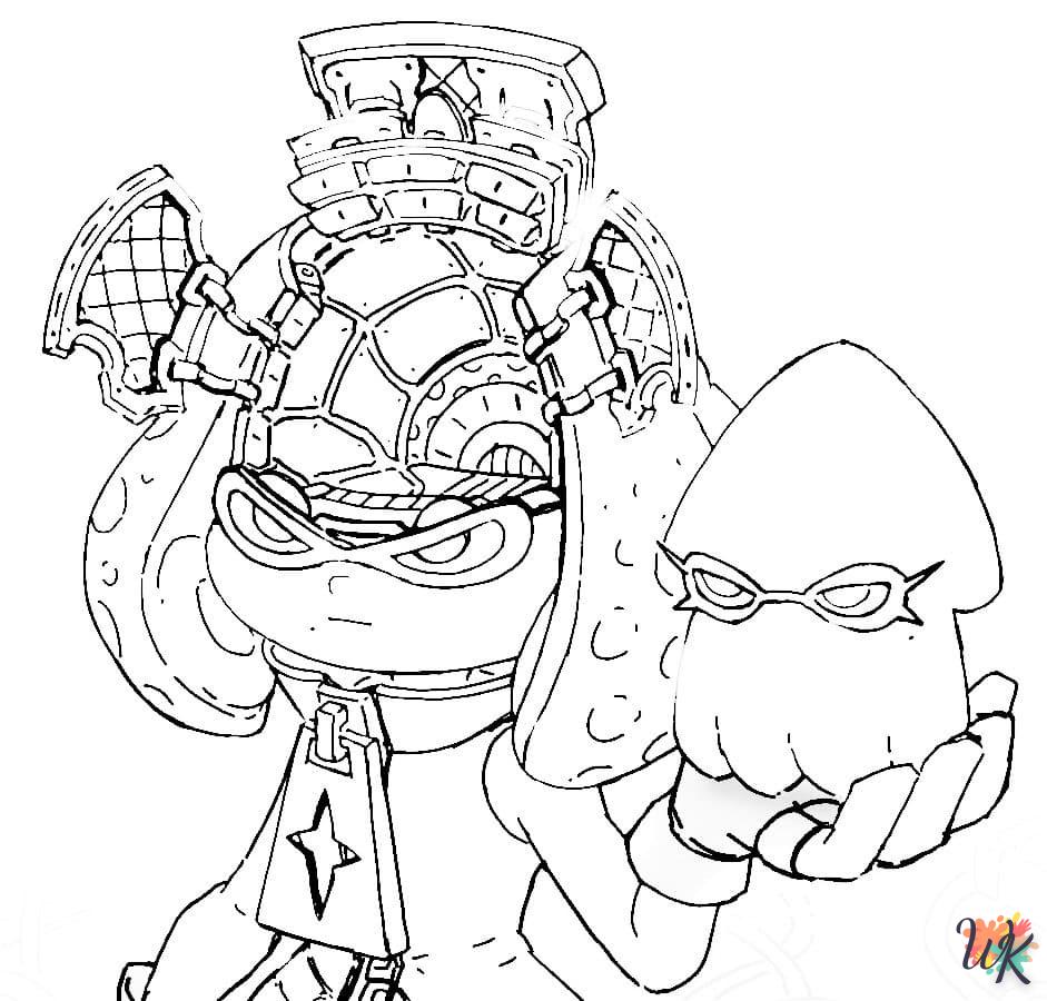 coloriage Splatoon  a imprimer enfant 6 ans