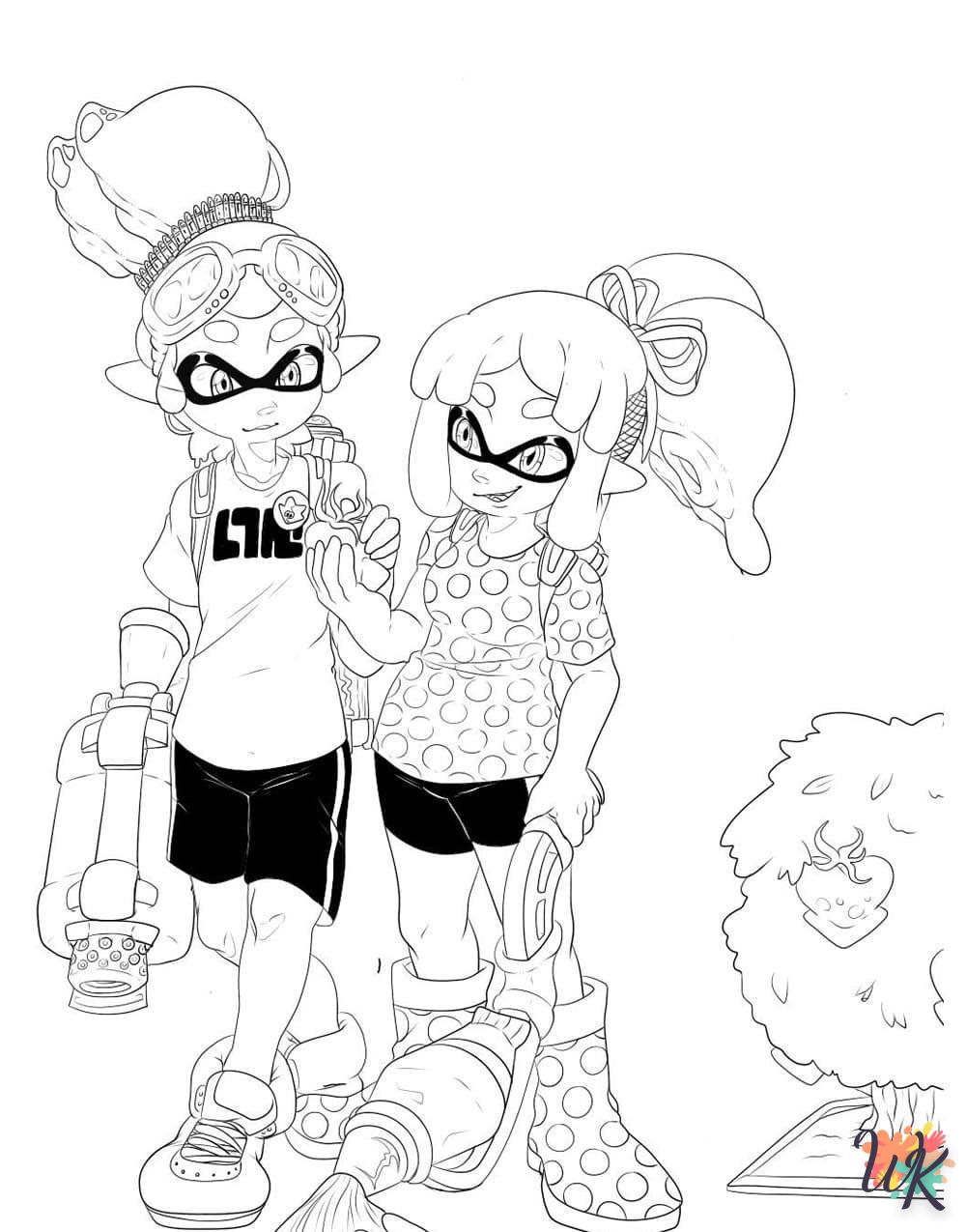 coloriage Splatoon  a dessiner en ligne 1