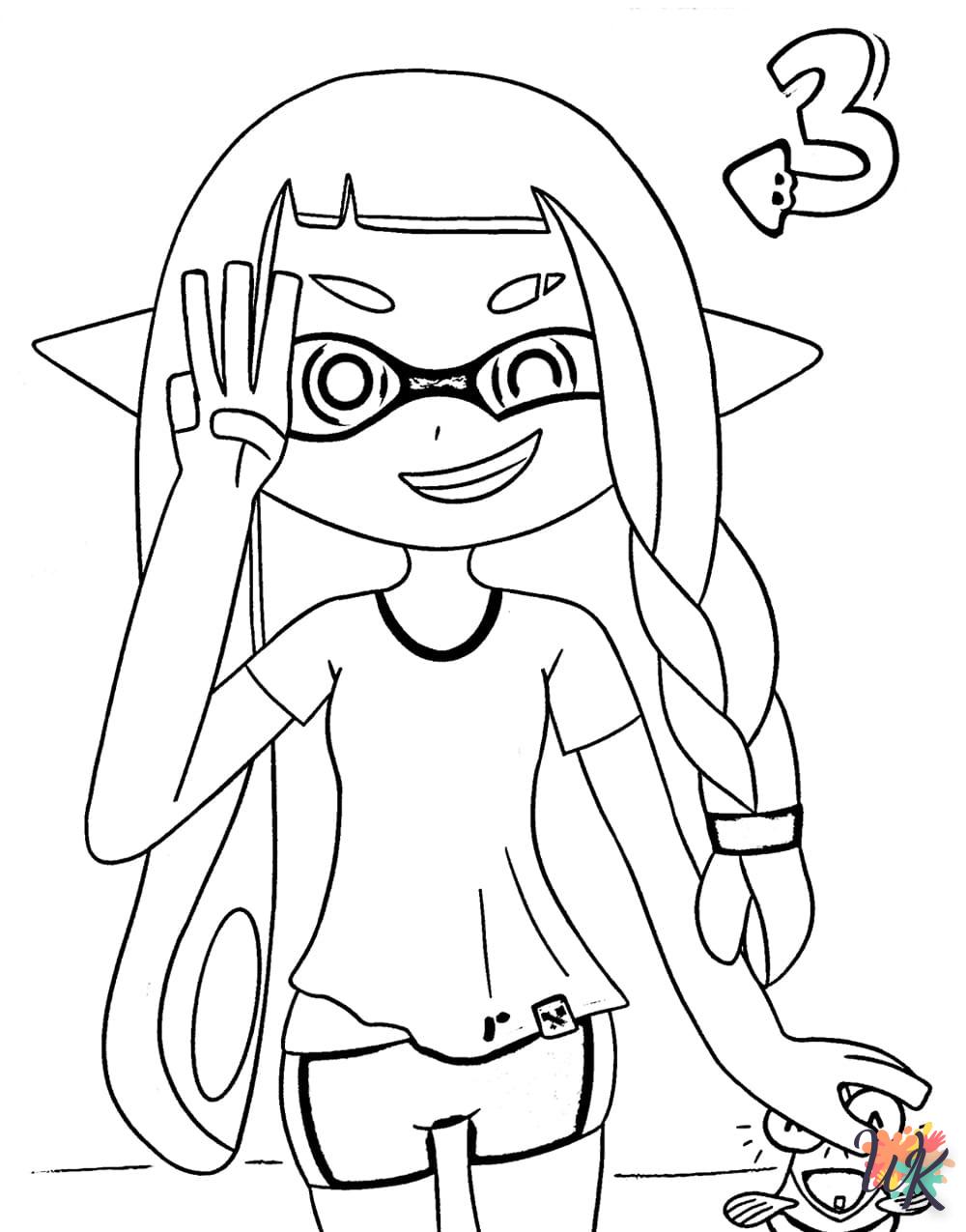 coloriage Splatoon  en ligne avengers gratuit 1