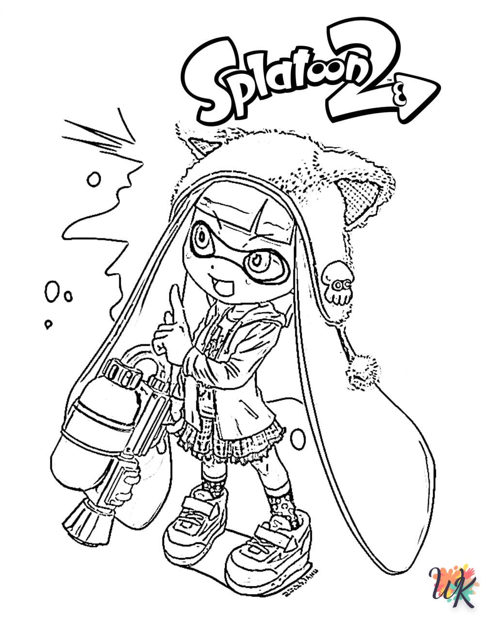 coloriage Splatoon  à imprimer pdf