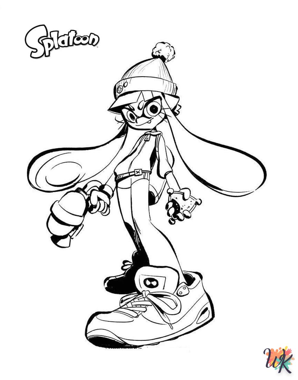 coloriage Splatoon  à imprimer gratuitement 1