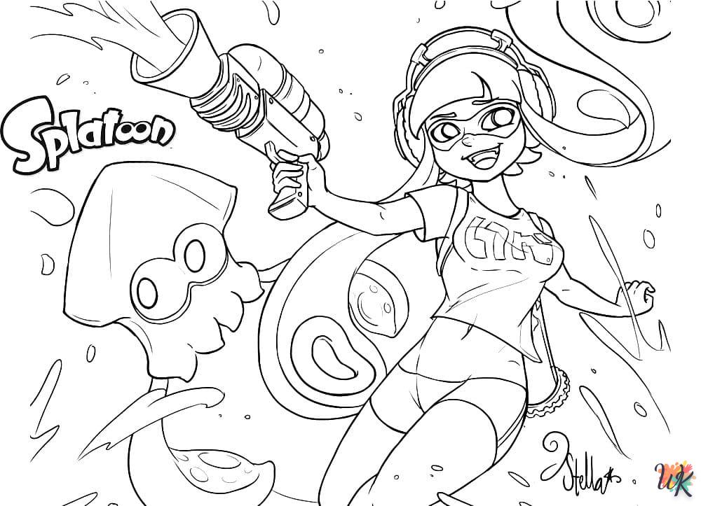 coloriage Splatoon  à imprimer kawaii