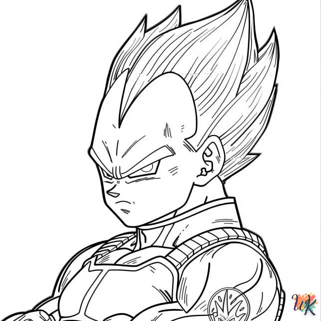 coloriage Vegeta  à imprimer pour enfant de 9 ans