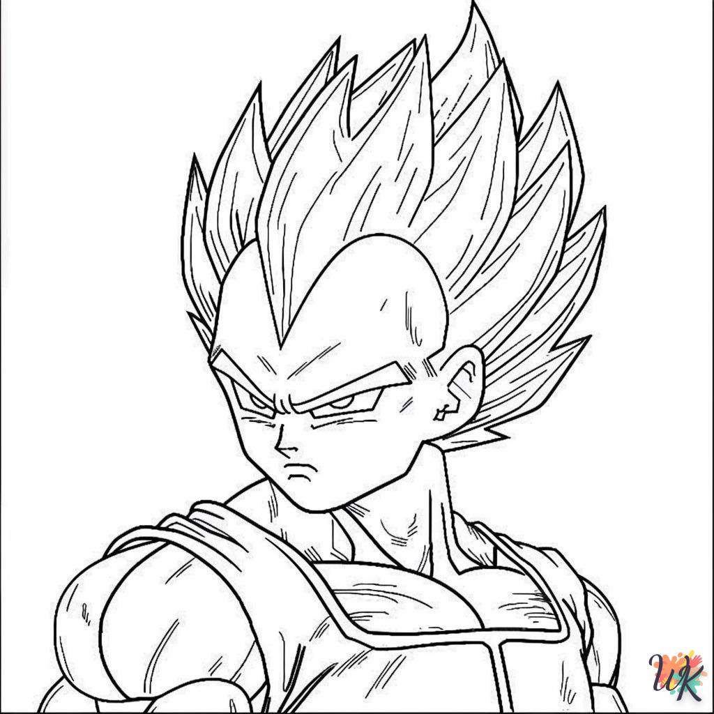 coloriage Vegeta  pour primaire