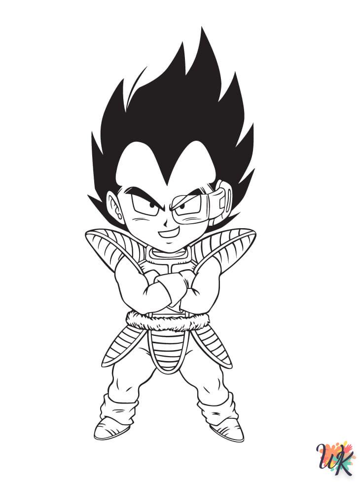 coloriage Vegeta  a telecharger