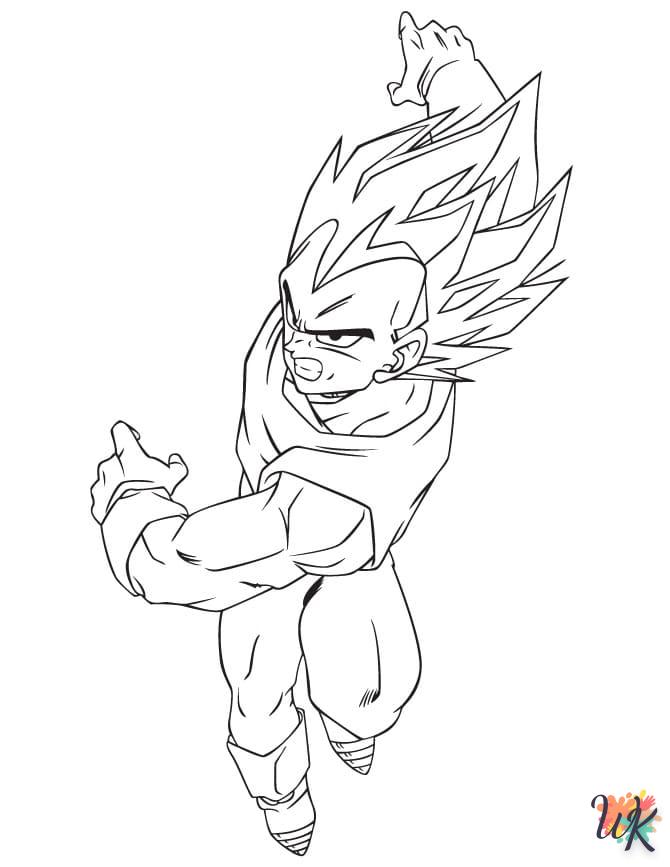 coloriage Vegeta  à imprimer pour enfant de 10 ans