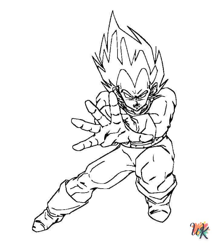 coloriage Vegeta  a imprimer 1