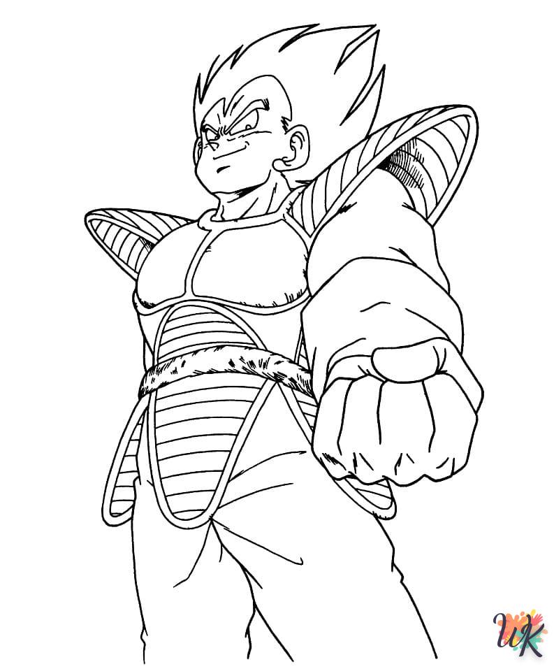 coloriage Vegeta  pour enfant de 2 ans