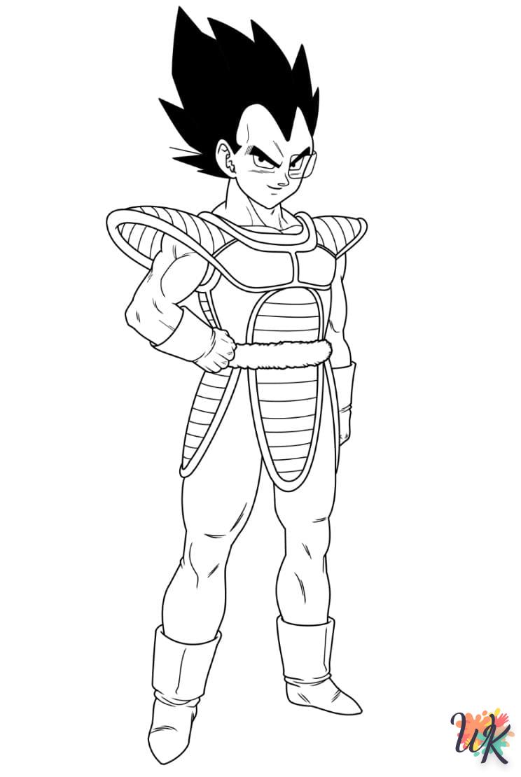 coloriage Vegeta  d'enfant a imprimer 1