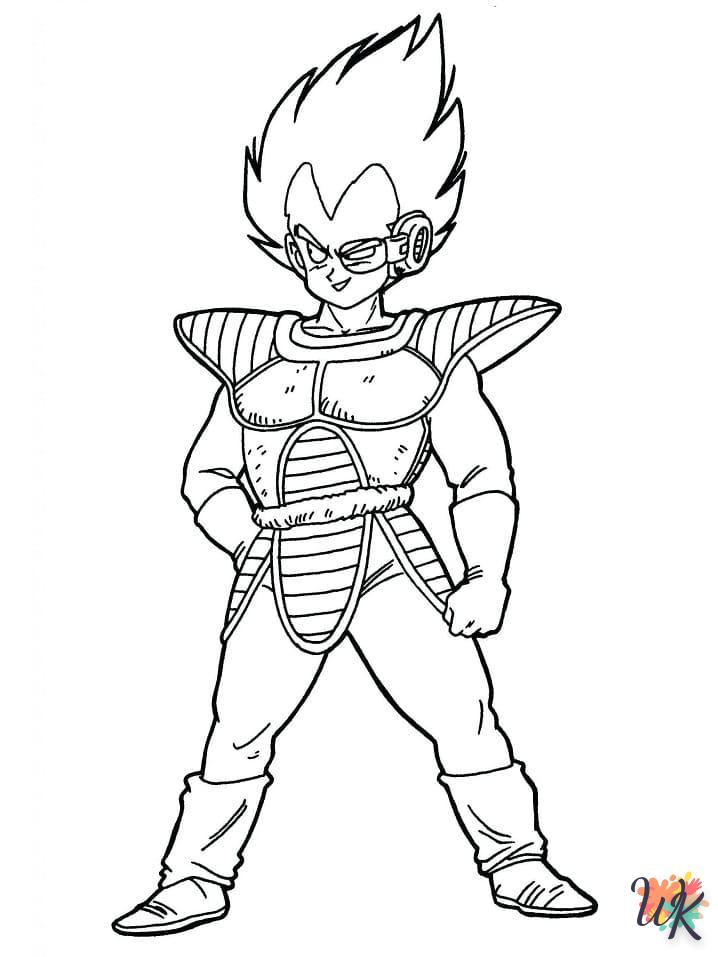 coloriage Vegeta  bebe à imprimer gratuit 1