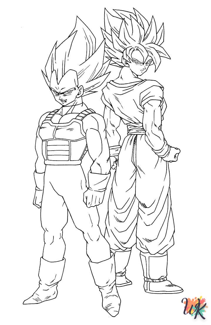 a imprimer coloriage Vegeta  gratuit 2