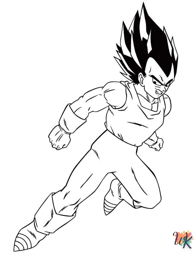 coloriage Vegeta  a imprimer gratuitement