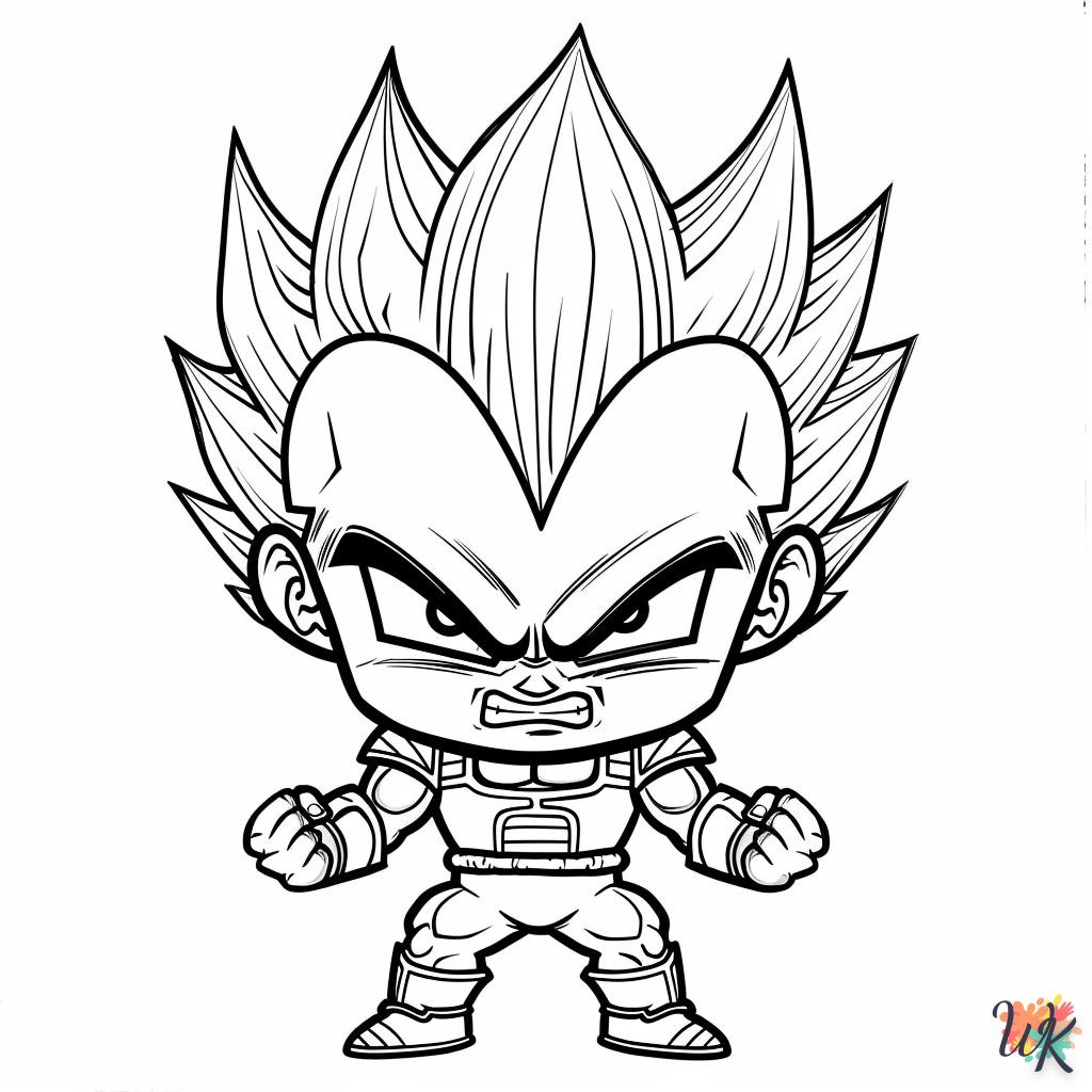 coloriage Vegeta  bebe à imprimer gratuit