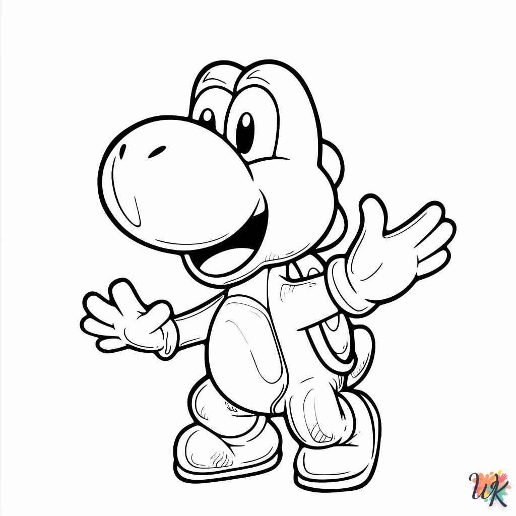 Yoshi coloring page to color online