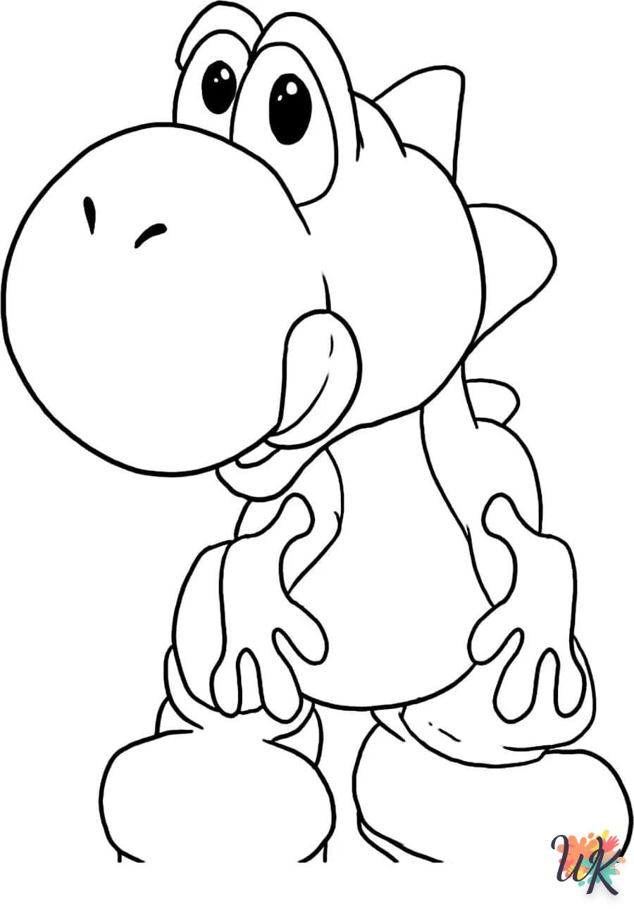 Yoshi coloring page to color online free