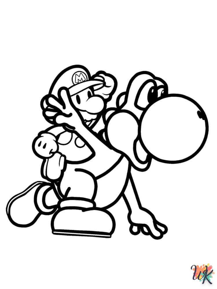 free Yoshi coloring for children