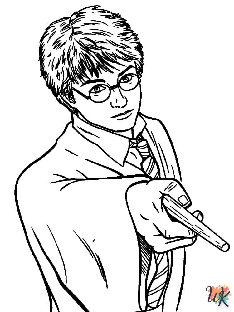 coloriage Harry Potter  pour enfant de 6 ans