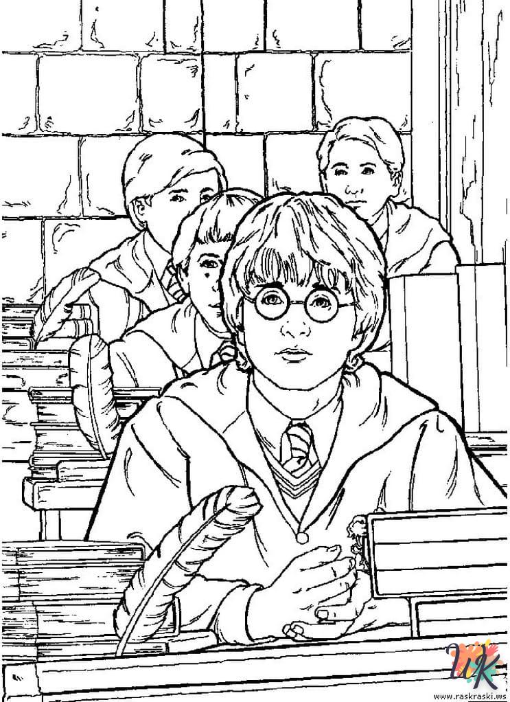 coloriage Harry Potter  a dessiner et imprimer
