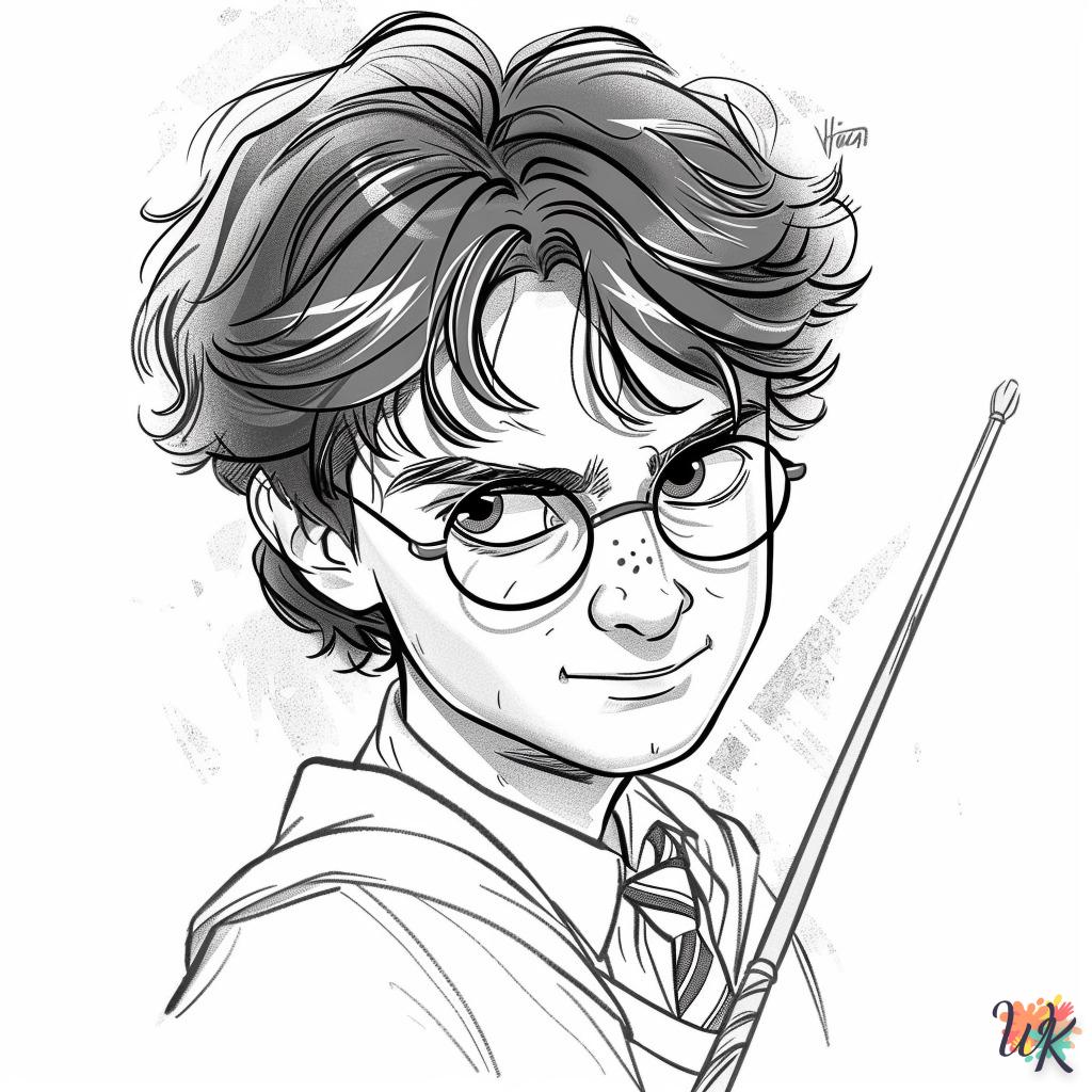 coloriage Harry Potter  pour enfants a imprimer gratuit