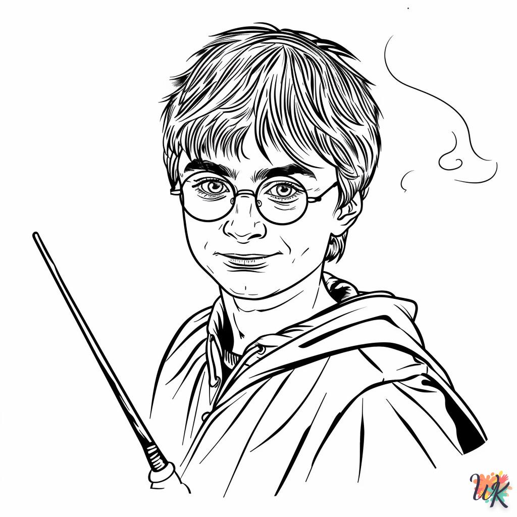 coloriage Harry Potter  7 ans en ligne gratuit à imprimer