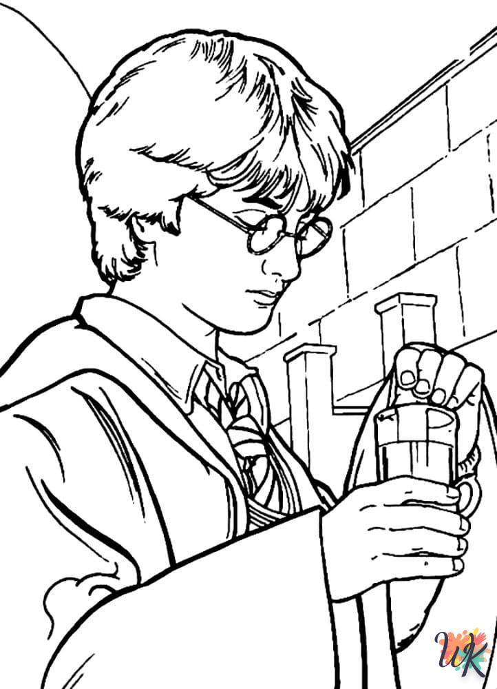 coloriage Harry Potter  et dessin a imprimer